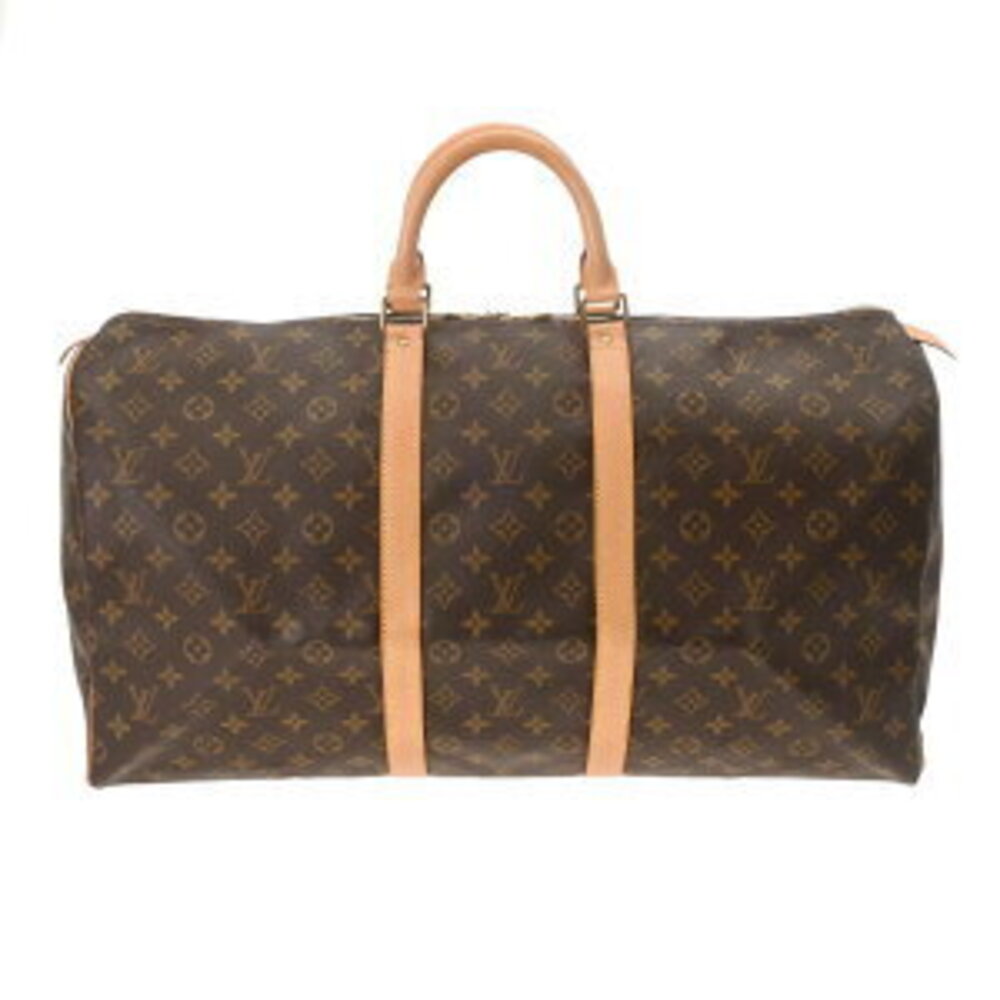 Louis Vuitton Monogram Keepall Brown Canvas Boston Bag